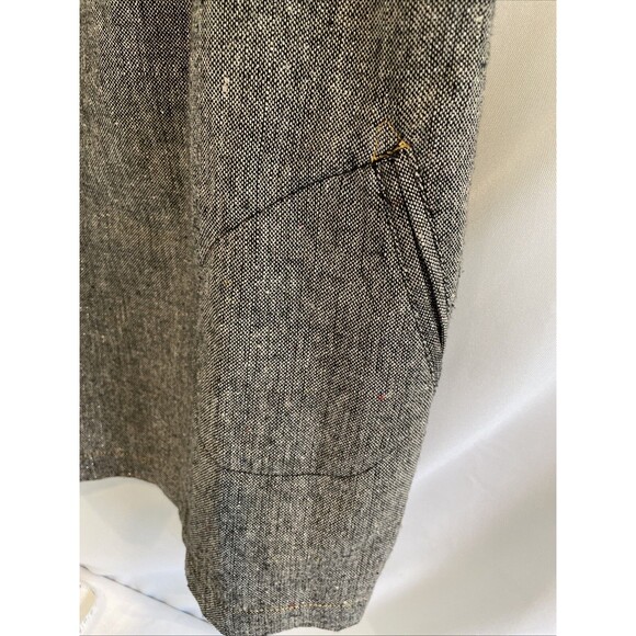 Rip‎ Curl Tweed Overalls Pinafore Babydoll Mini Dress Jumper Tweed Y2K Surfer L - Picture 5 of 11